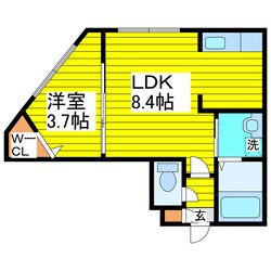 環状通東駅 徒歩6分 3階の物件間取画像